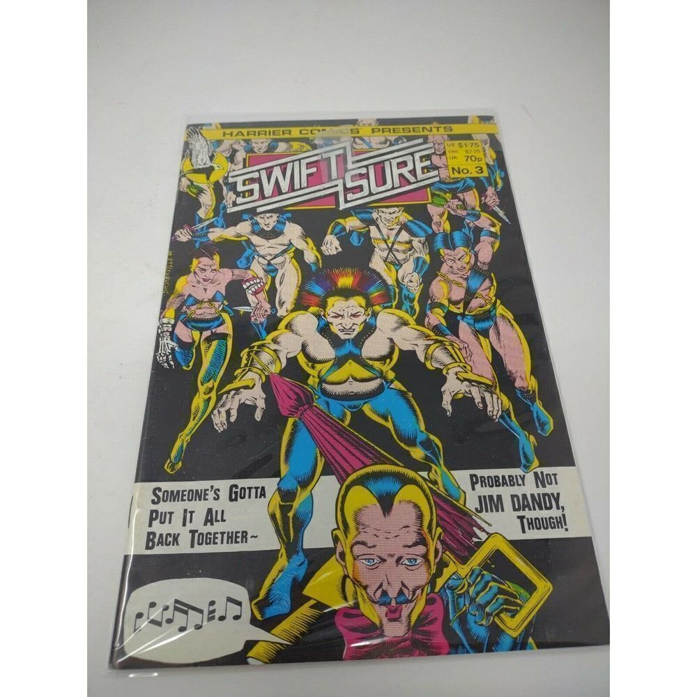 Harrier Comics Presents Swift Sure No 3 Rare Issue Bagged and Boarded